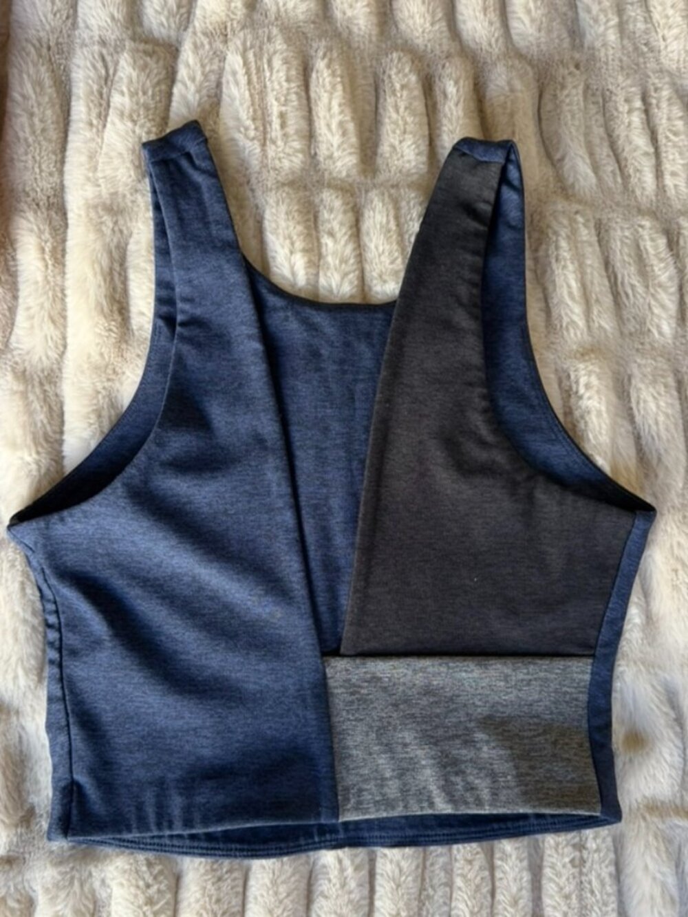 Outdoor Voices Venus Crop Tank Sports Bra Navy Size Small